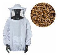 Biodlarjacka Biodlarjacka med hatt Professionell biodlarkläder Biodlarjacka Professionell biodlarskyddshatt (Vit)