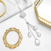 Bling biltillbehör för kvinnor, diamantkristall vitt hjärta bil R