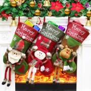 Julstrumpor 3-pack - 18\" Stora julstrumpor Dekoration - Heminredning Festtillbehör (Stil6)
