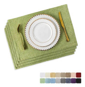 Placemats Set om 4 Tvättbara Bordstabletter Värmebeständiga, ZQKLA