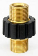 Slang snabbkoppling, dubbel hane högtryckstvättadapter, 1 st