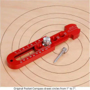 Carpenter Compass Aluminiumlegering Yrke Justerbar rund linjal Carpenter Compass för att rita cirklar, snickeri Precisionsmätare Sunmostar