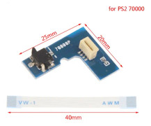 1 set Power ON OFF Återställ brytarkort med 8-stifts flexband för PS2 70000 90000 reparationsdelar