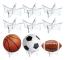 Akrylbollställ, bollställ för fotboll, basket, fotboll, bollförvaringsställ (transparent, 6 st)