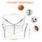 Akrylbollställ, bollställ för fotboll, basket, fotboll, bollförvaringsställ (transparent, 6 st)