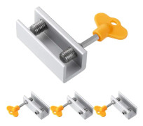 Fönsterlås, 4-pack Aluminium Glidande Fönsterlås, Justerbara