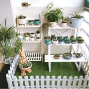 4 stycken staket tr?d dekoration Surround, br?llopsfest dekoration Miniatyr hemtr?dg?rd
