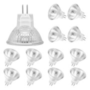 Mr11 halogenlampor (paket med 12), Gu4 halogenlampa 12v 20w, Mr11 Gu4 dimbar glödlampa cover för taklampa, 2-stifts halogenlampa 2700k varmvit