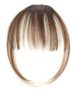 Thin Air Bangs Natural Fringe Fake Hair Extension Women Clip Light Brown