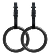 Gymnastikringar med Justerbara Remmar, Metallspännen & E-bok - Hemmagym (2-pack) - Halksäkra - Perfekt för Träning, Styrketräning, Fitness