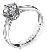 CQBB 15-delad ringstorleksjustering - med 2 storlekar av transparent ring