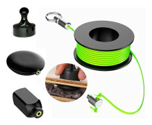 Magnettrådsavdragare, 4-pack magnetkabelavdragare set med magnettrådar, nylon , magnettrådledare för fiskeredskap