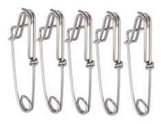 5st/set Longline Snap Clip Korrosionsbeständighet Flöteslina Tonfisk Clip för Havsfiske 2.6x100mm