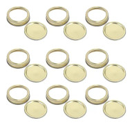 20 st Mason Jar-lock (Guld)
