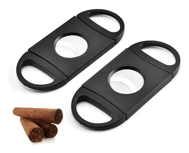 2-pack cigarrskärare i rostfritt stål - Dubbelblad - Passar de flesta Si