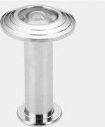 2 st dörröga, tittöga med sekretesskydd, 200 graders anti-stöldvinkel, säkerhet, för hem, kontor, hotell (rördiameter 14 mm, silver)