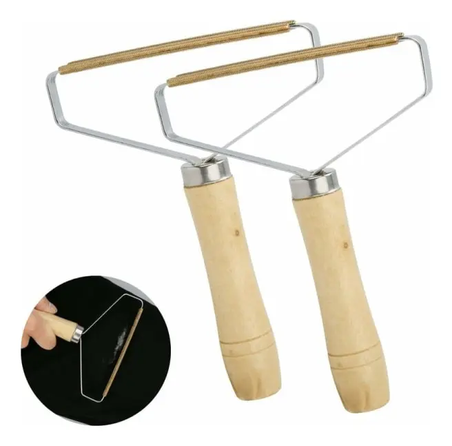 Kampanjset med 2 manuella anti-högborstar, anti-noppning rakapparat kläder anti-noppning borste maskin manuell klädrakapparat maskin ludd remover för husdjurshår matta