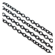 5m/lot 3x2 4x3mm 5Colors Pläterade Kedjor Halsband Gör-det-själv-tillbehör