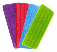 4-pack spraymoppkuddar mikrofibermopprefillkudde Reveal mopphuvudutbyteskudde för rengöring 42x14cm
