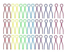 100-pack plastspolhållare spolclips