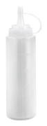 2 st 350ml 12oz-Vit plast mjuk hällflaska
