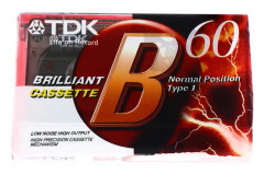 Standardkassett tom bandspelare Tom 60 minuter Magnetisk o White one size