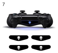 DATA FROG 4PCS LED Light Bar Sticker För PS4 Spelkonsol Decal Skin Stickers För Playstation 4 Controller Tillbehör 2023