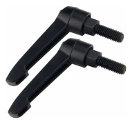 Hårdvarufäste klämhandtag - Justerbar L-formad klämhandtag Maskinknoppar Hon- eller Hangänga M10X25,,2st