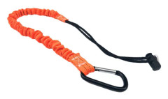 Betterlifefg-Carabiner Lanyard Indragbart säkerhetsrep Teleskopiskt elastiskt klätterverktyg