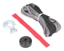Vinschrepset med fjädergaffelhuvud, slingkrok, gummistopp, 4400 lbs, last, slitstark, universell