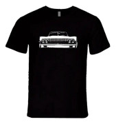 Moyi 1964 Lincoln Continental Grill T-shirt Svart Stor