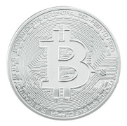 Silverpläterad BitCoin