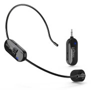 Trådlös mikrofon, 2,4 g trådlös mikrofon, 50 m trådlös överföring, med 3,5 mm, för reseledare/undervisning/reklam/tal