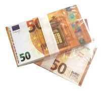 60 ark Magic rekvisita simulering eurovaluta leksakssedlar filma rekvisita bar nattklubb (50 euro)