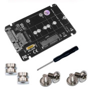 1 st NGFF(M2)mSATA till SATA3 2,5-tums adapterkonverteringskort med skruvar Skruvmejselkonverteringskort (inget SSD-kort) null - B