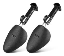 CDQ 1 par plast justerbara läderskor Sneaker Shoe Tree Stretcher Sha Svart SCDQ