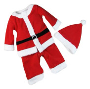 Barn Pojkar Flickor Jultomten Klänning Set Outfit Kostym för Xmas Baby Toddler Barn (130cm, Pojkar)