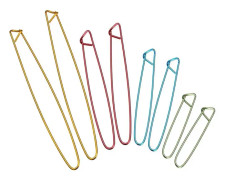 Set med 8 Aluminium Stickstoppnings Sticknålar Virkning Fundam