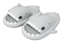 Unisex Shark Slides - halkfria, roliga sandaler med öppen tå