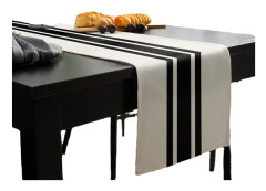 Dekorativ sommar bordslöpare 33 x 180CM (geometriska ränder