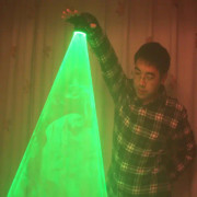Grön Laser Whirlwind Handhållen Laserkanon För DJ Dancing Club Roterande Lasrar