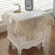 Lyxig fyrkantig liten duk elegant blommig broderad spets Ta