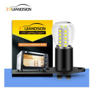 Vit-300LmT170 2835 33SMD Ugnsglödlampa 250V Högtemperatur Mikrovågslampa Vit/Varmvit Och Bas E14MM Svart