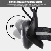 USB uppladdningsbart led-ljus, vattentätt, 500 lumen, justerbar strålvinkel, bra ljus