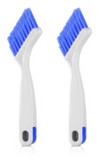 2 st rengöringsborste liten skrubbborste kök diskbänk badrum borste, skjutdörr eller fönster rengöringsborste, lämplig för hem diskmaskin