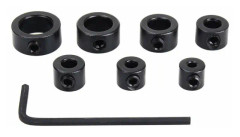 Djupstopp för utförsäljning - Bit Set - 8 delar Djupstopp Borr Djupstopp Ring Lokalisatorer, 3mm, 4mm, 5mm, 6mm, 8mm, 10mm, 12mm