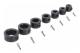 Djupstopp för utförsäljning - Bit Set - 8 delar Djupstopp Borr Djupstopp Ring Lokalisatorer, 3mm, 4mm, 5mm, 6mm, 8mm, 10mm, 12mm