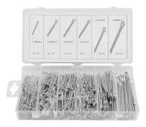 555 st Cotter Pins sortimentssats, 6 storlekar Split Pins mekanisk Hitch Hair Tractor Fastener Clip Kit