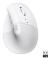 Logitech Lift Ergonomic Vertical Wireless Mouse, Bluetooth eller Logi Bolt USB-mottagare, tyst - off-white