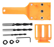 8st/ set träbearbetning Punch Hållokalisator Borrning Dyveling Guide Verktyg för snickeriOrange